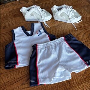 Basketball Outfit Set for 18” Dolls – Jersey, Shorts & Sneakers